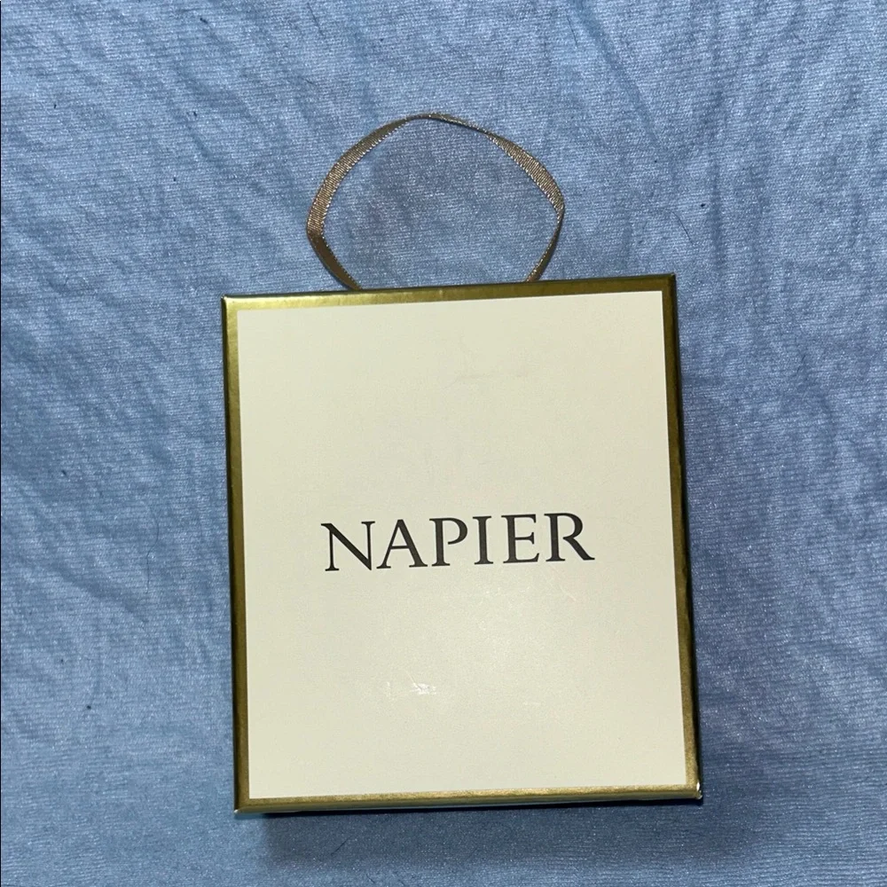 Napier Heart-Shaped Angel Brooch with Enamel and Rhinestones